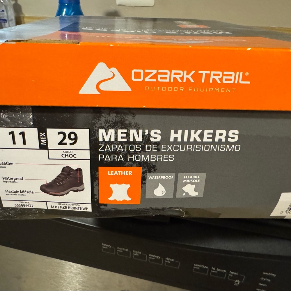 Ozark Trail Waterproof Hiking Boots - Black and Brown